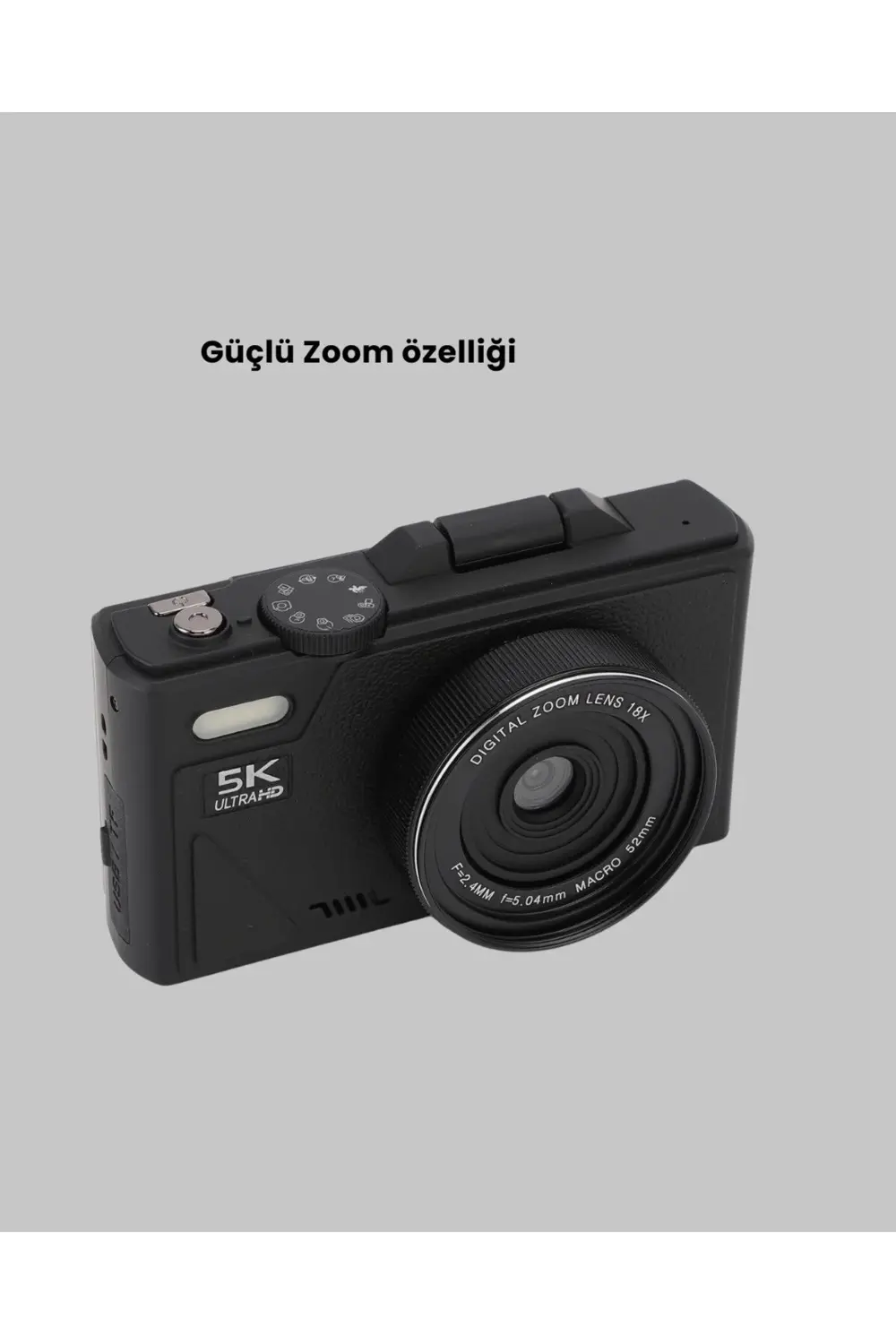 5K Ultra HD Kamera Gülümseme Algılama Otofokus 18x Optik Zoom