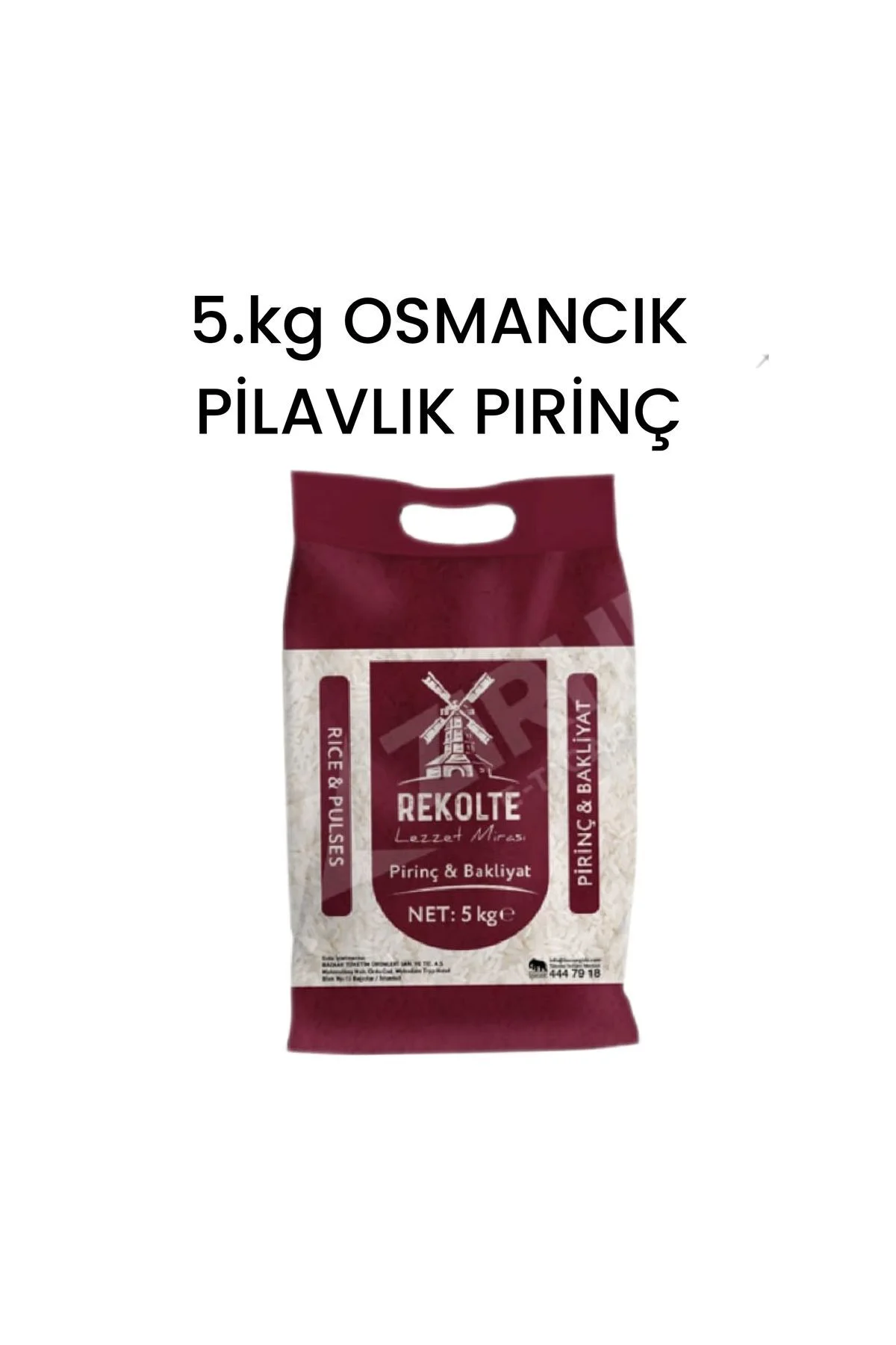 5.Kg osmancık pirinç çuval