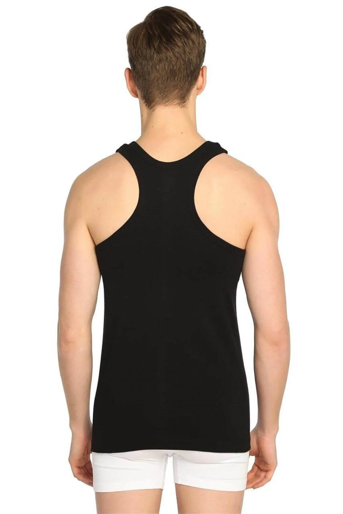 5'li 0118 Erkek Ribana Spor Atlet Siyah, Beyaz, Ve Gri
