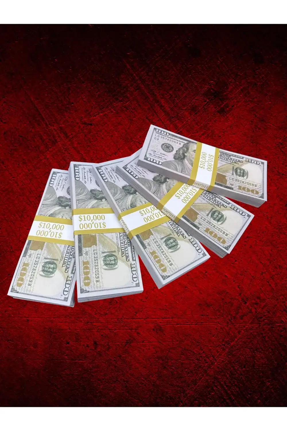 5’li 100 Dolar Düğün Şaka Parası – Kuşe Kâğıt 1. Kalite 5 X 100 D