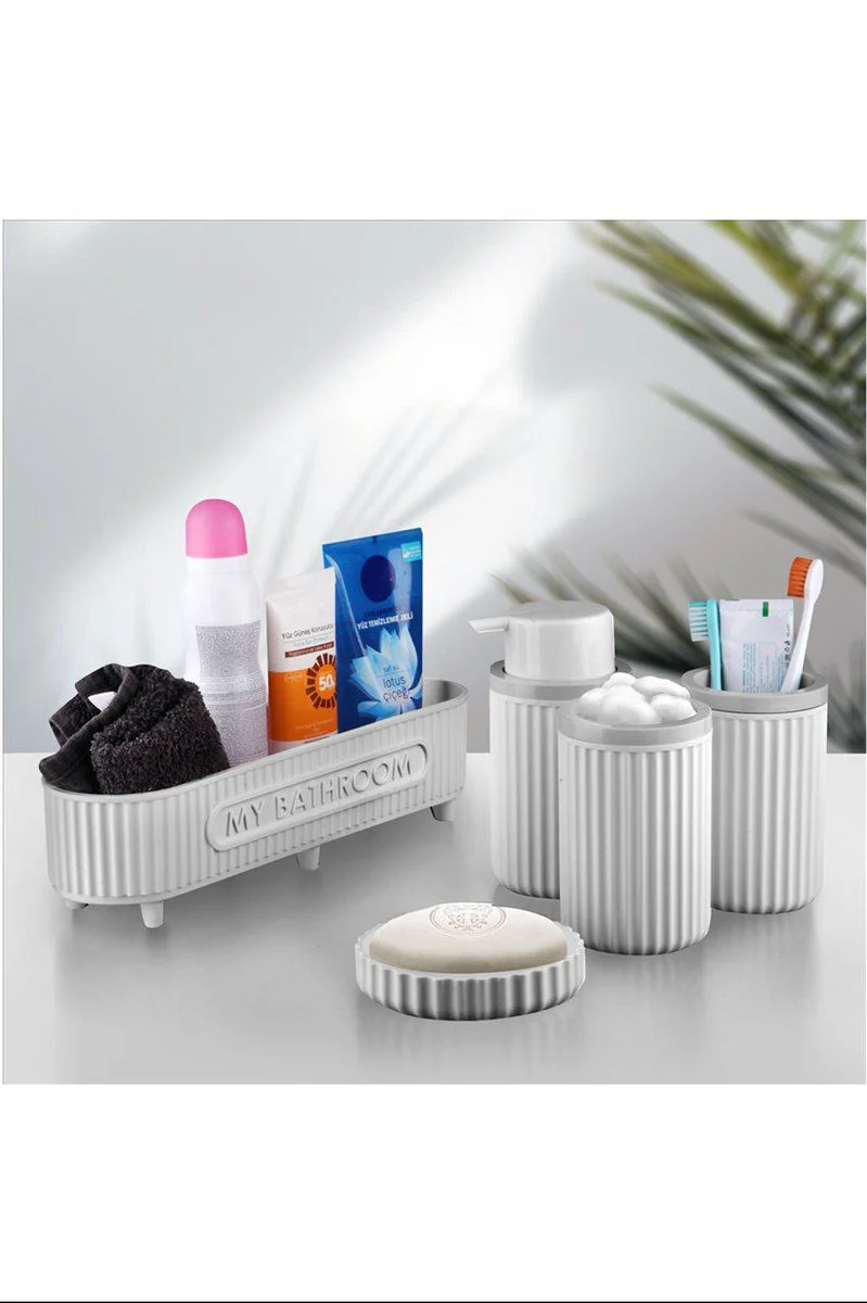 5'li Banyo Seti My Bathroom Serisi - Paslanmaz Banyo Aksesuarları Royaleks-EMN3386 Fiyatı, Yorumları ve Özellikleri