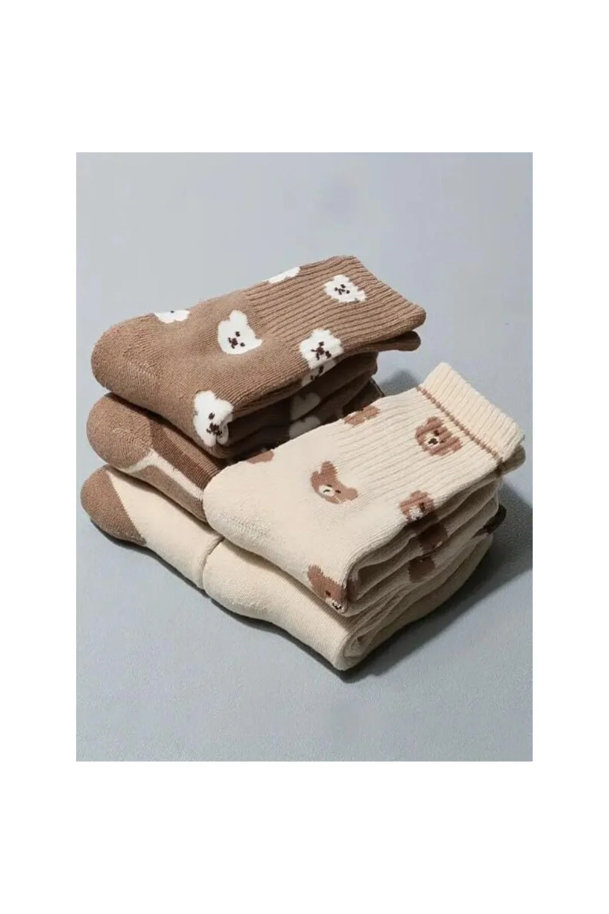 5'li Ekonomik Paket Teddy Bear Ayıcıklı Unisex Tenis Çorap Seti