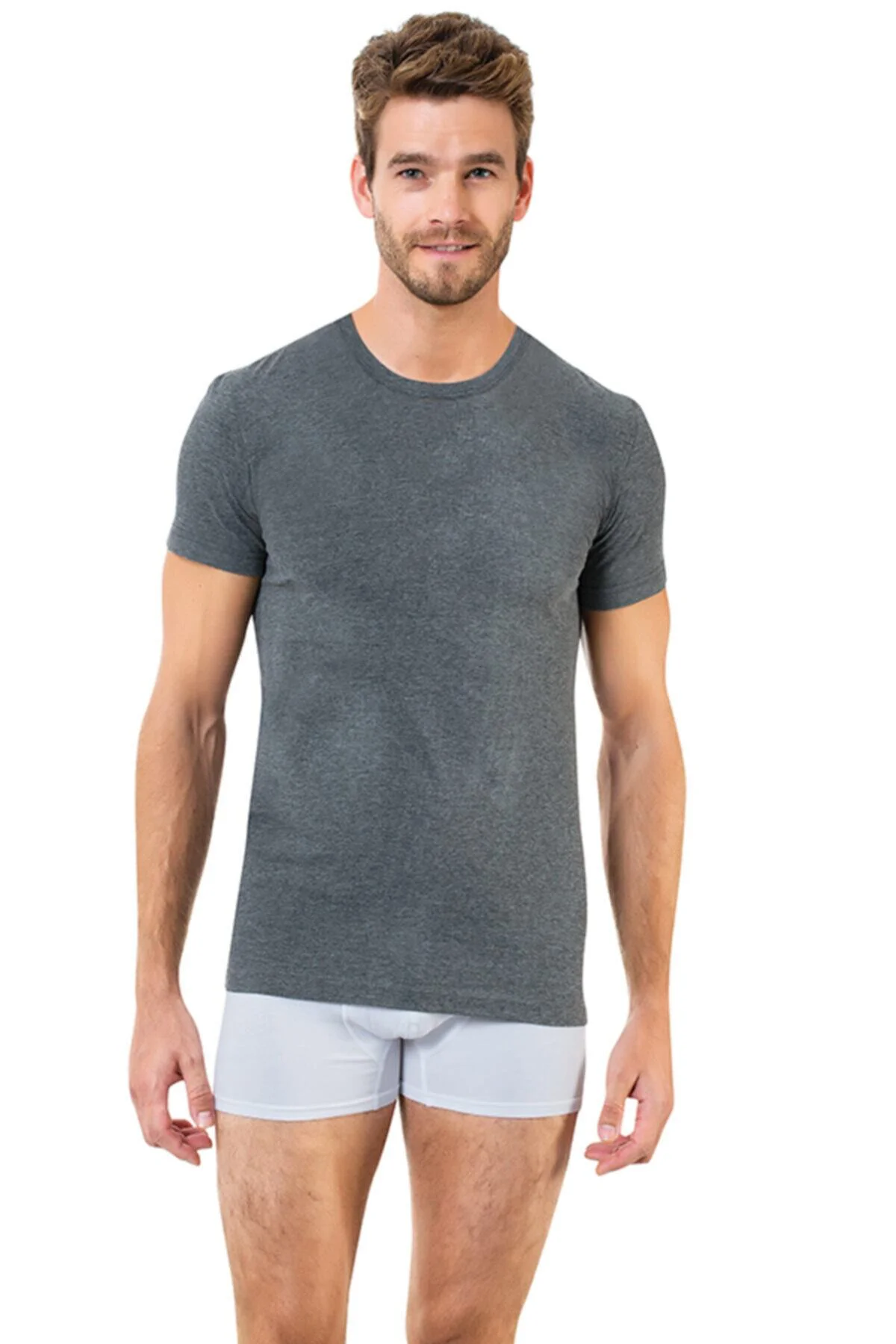 5'li Erkek Açık Yaka Fanila