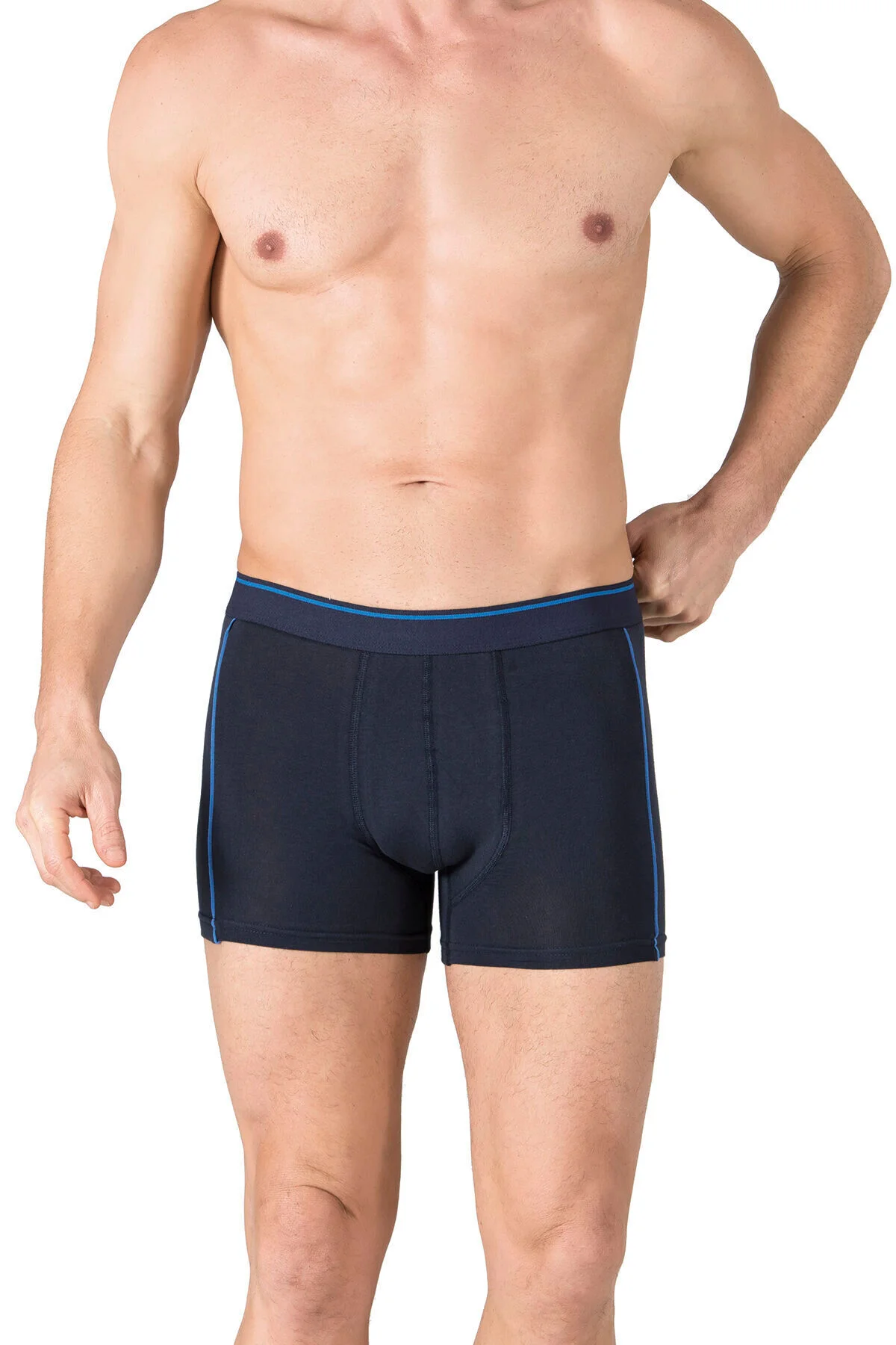 5'Lİ Erkek Penye Likralı Pamuklu Boxer
