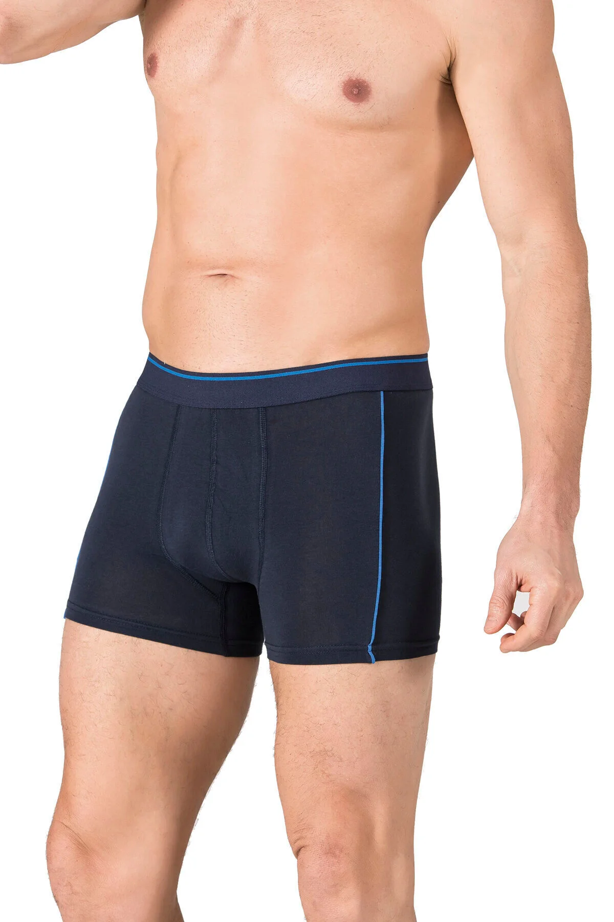 5'Lİ Erkek Penye Likralı Pamuklu Boxer