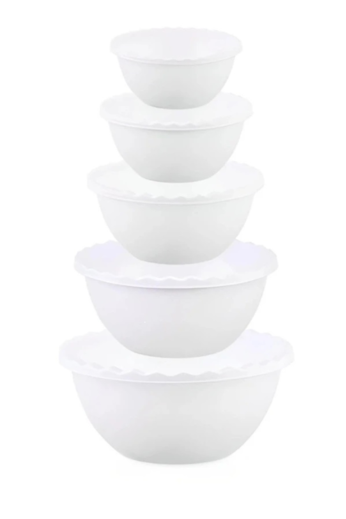 Merdem 5'Li Farklı Boylar Tirtilli Yuvarlak Badya