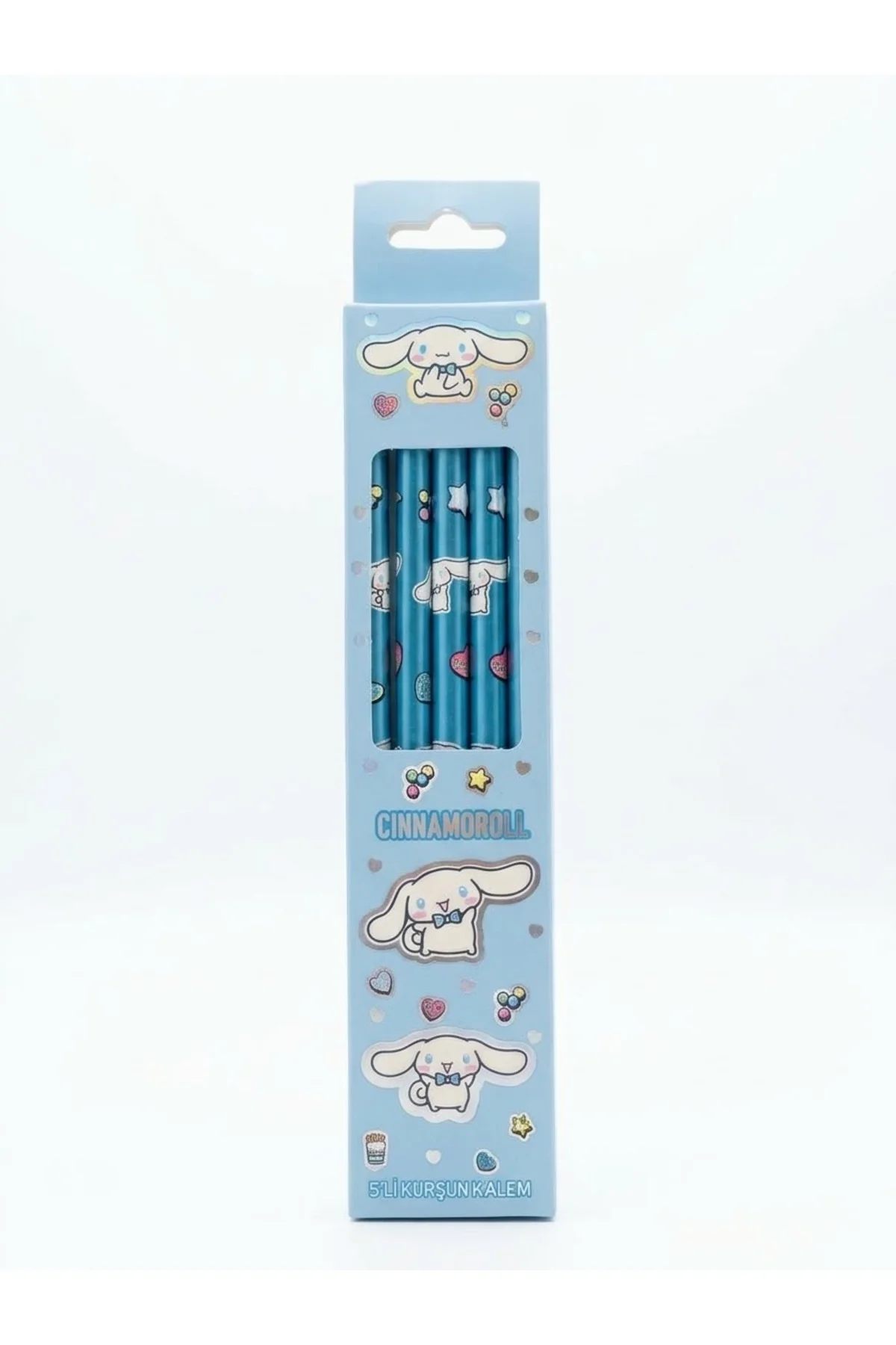 5'li Figürlü Kurşun Kalem Seti - Sanrio Cinnamoroll Kuromi My Melody