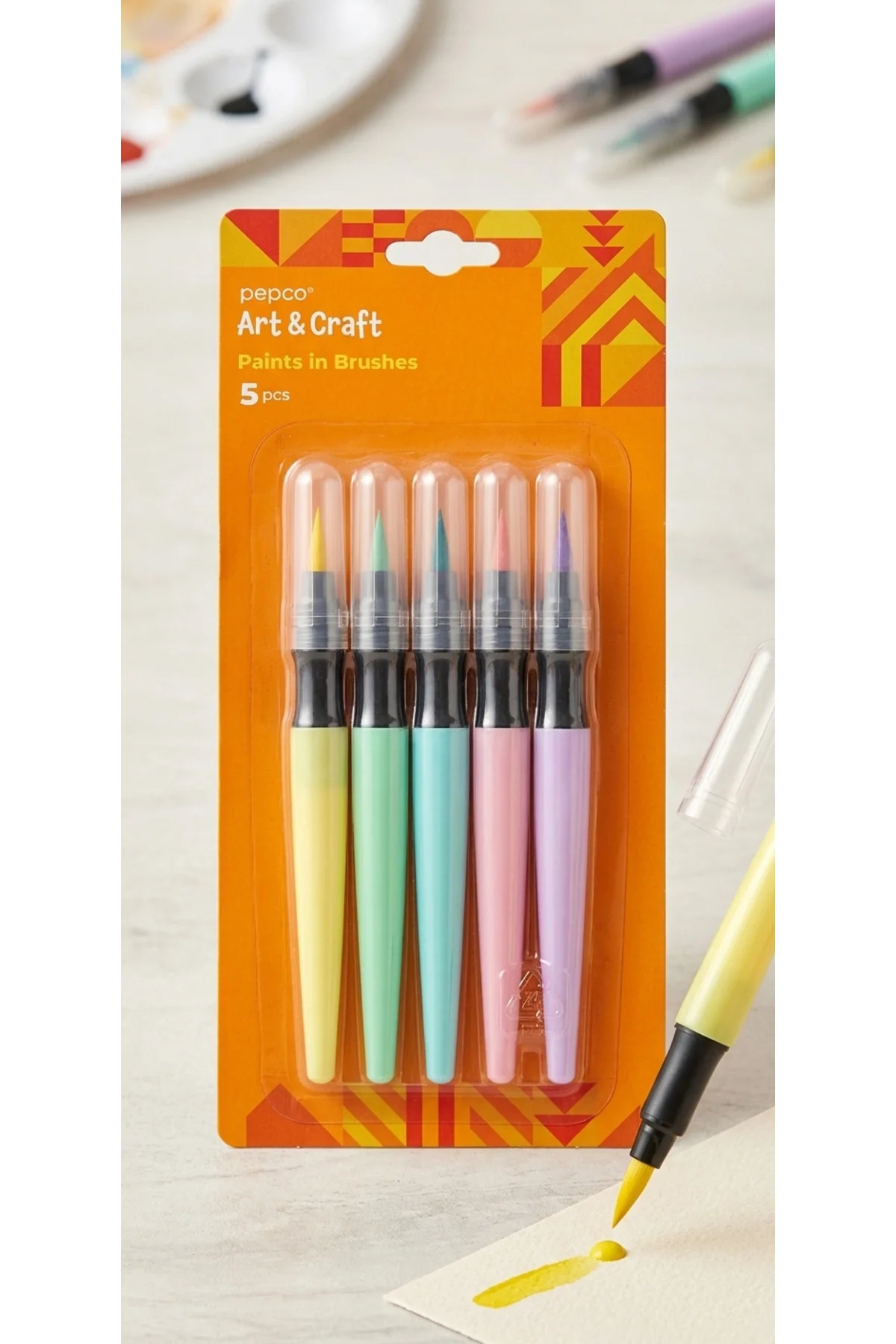 5'li Fırçalı Boya Kalemi