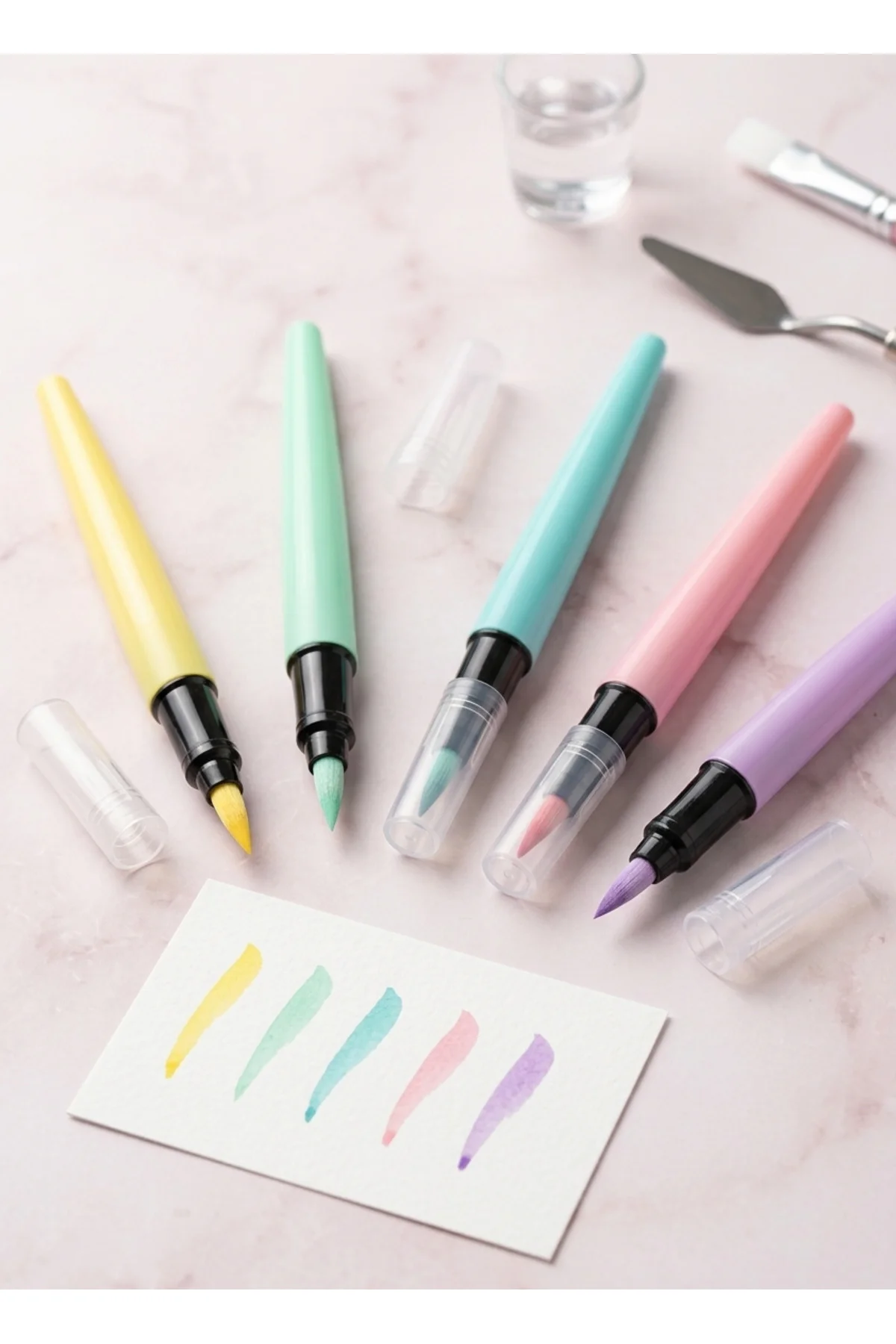 5'li Fırçalı Boya Kalemi