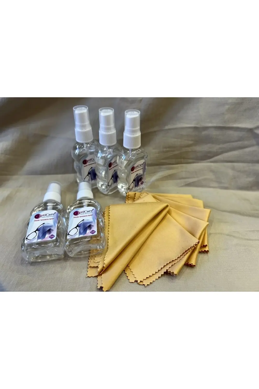 5'li Gözlük Temizleme Seti - 5 Adet Mikrofiber Temizleme Mendili