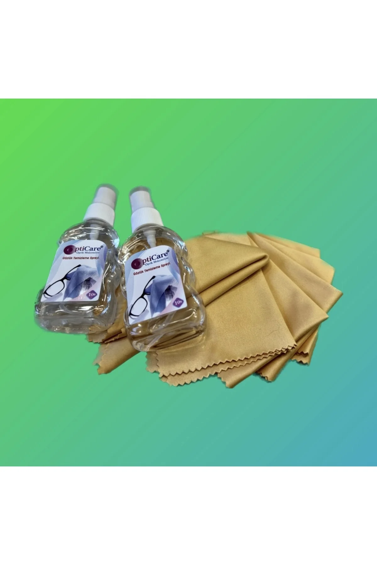 5'li Gözlük Temizleme Seti - 5 Adet Mikrofiber Temizleme Mendili 