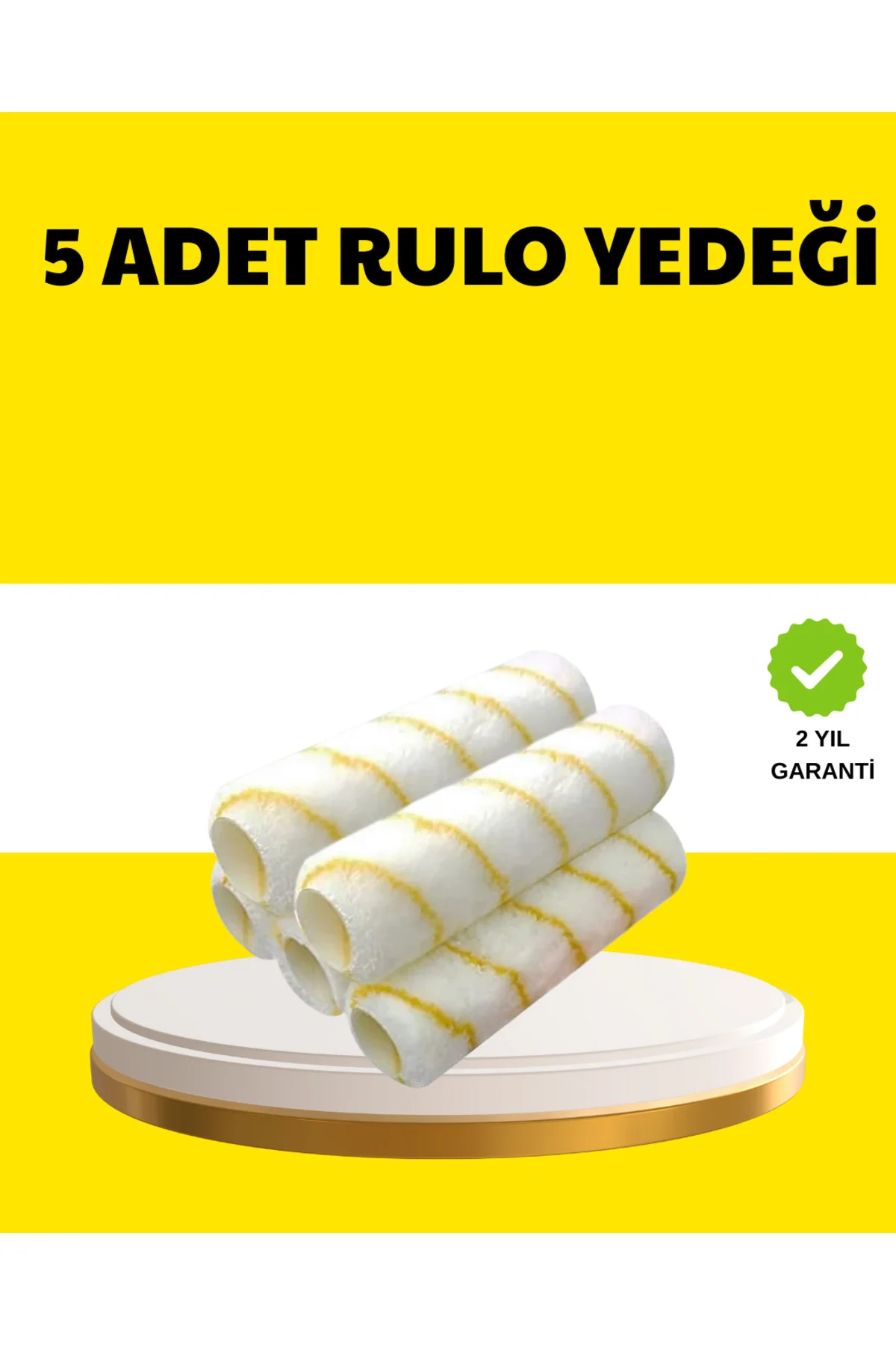 5’li İnce İşçilik Boya Rulo Seti Pürüzsüz ve Eşit Kaplama