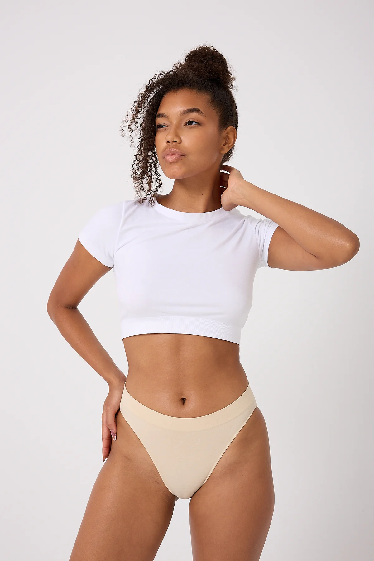 5'li Kadın Dikişsiz Basic Slip Küot