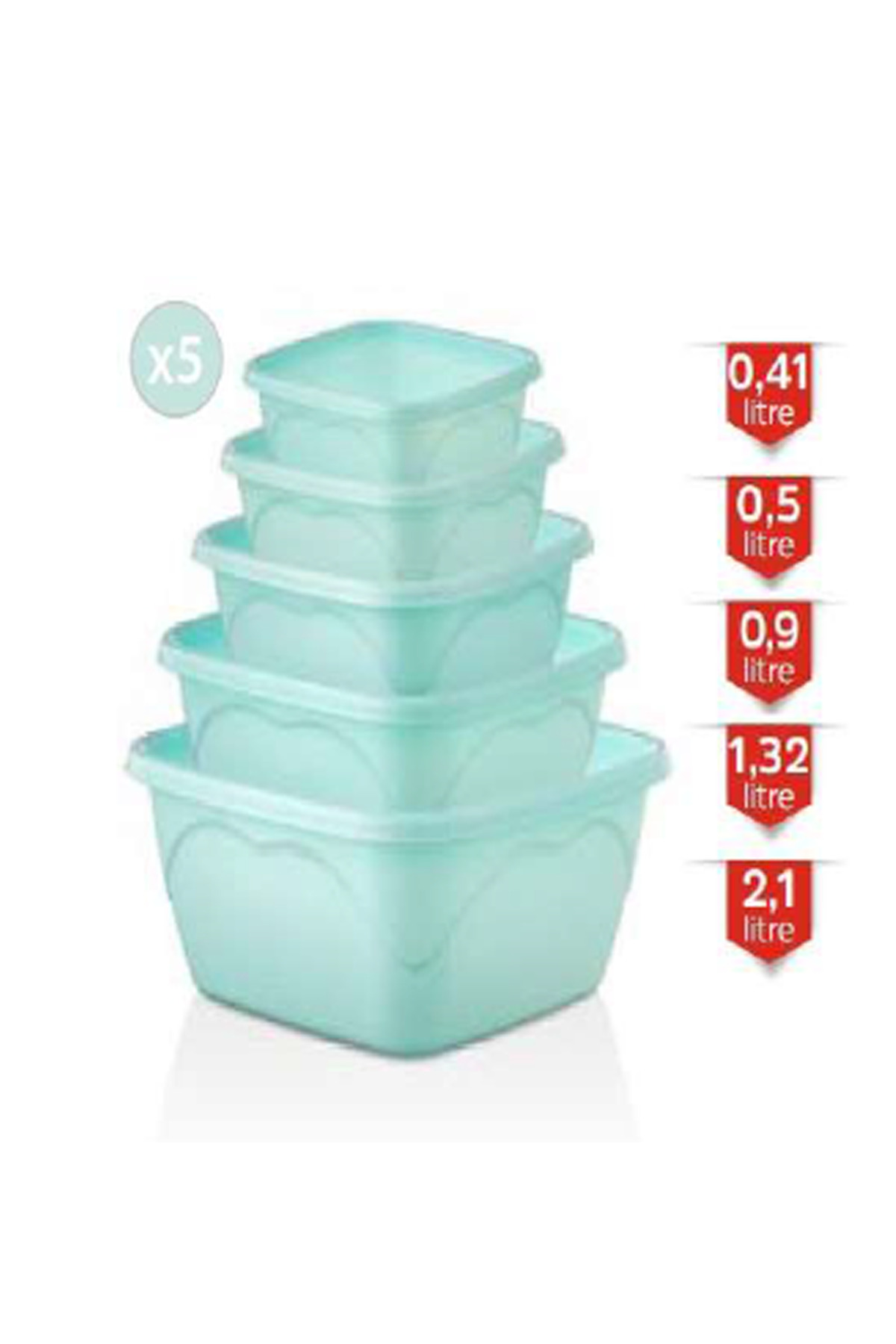 Ekapkozmetik 5'Li Kare Badya Turk-Mrd808 - Dvg8163-8802