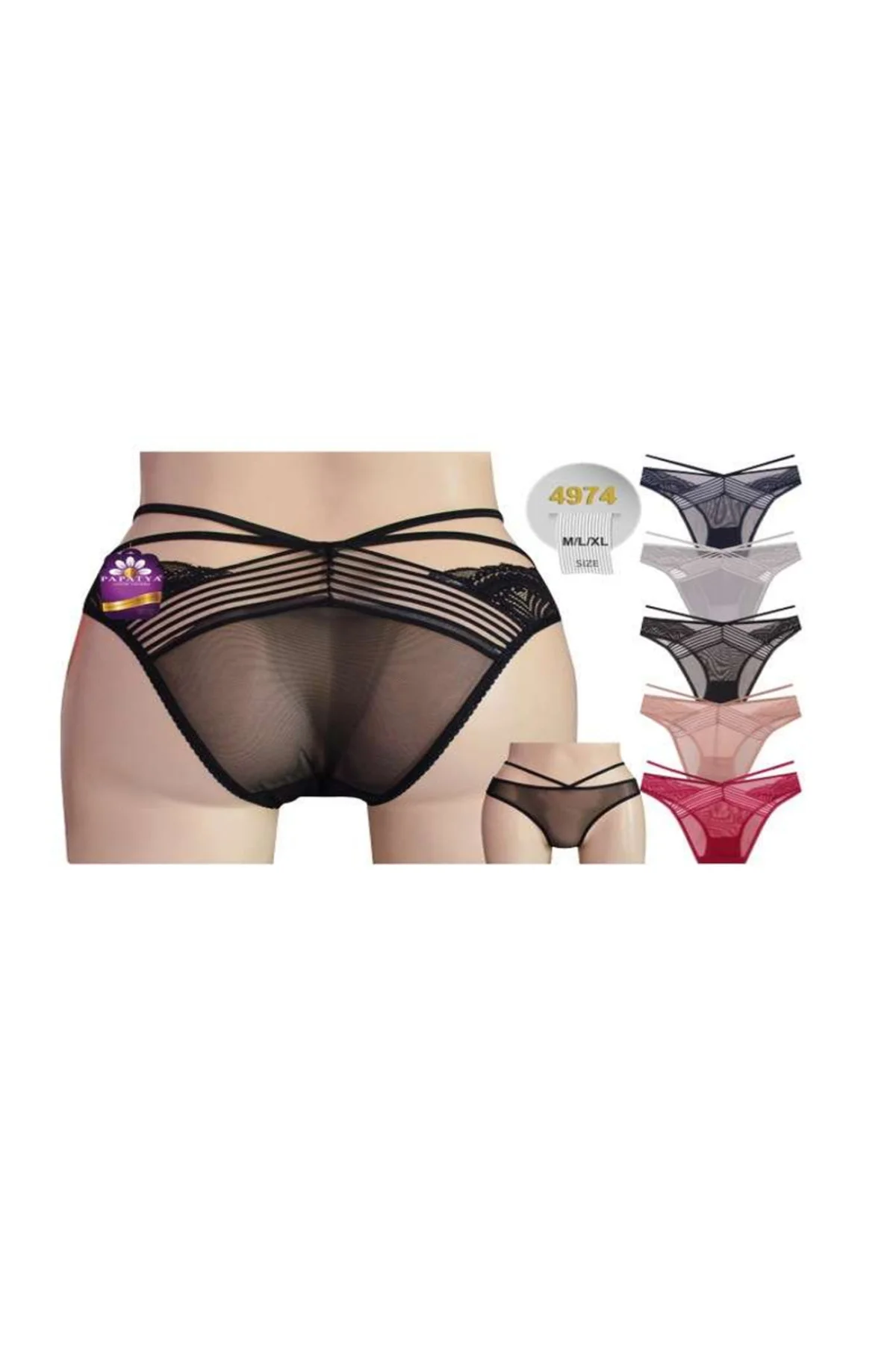 5'Lİ KARIŞIK RENKLİ BİKİNİ P4974