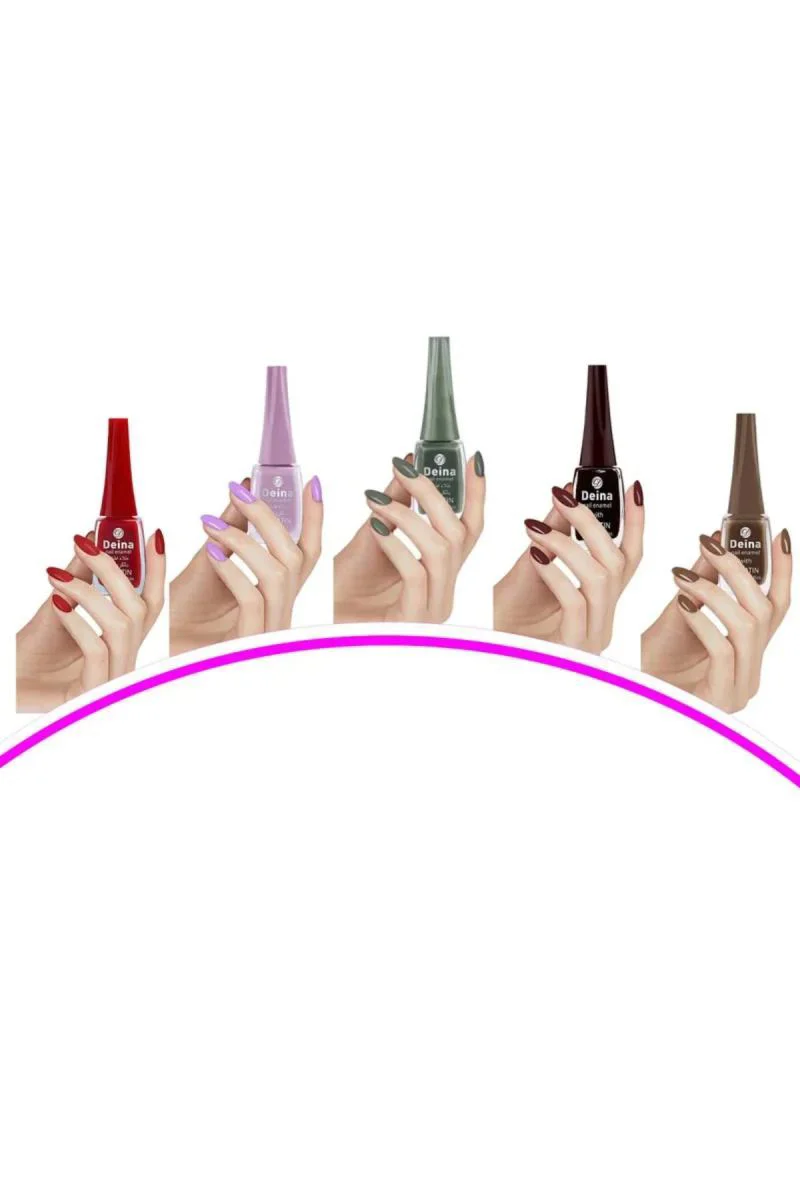 5'li Keratinli Besleyici Oje Seti - 14 ml Parlak, Çabuk Kuruyan Kalıcı Oje (SET13) Fiyatı, Yorumları ve Özellikleri