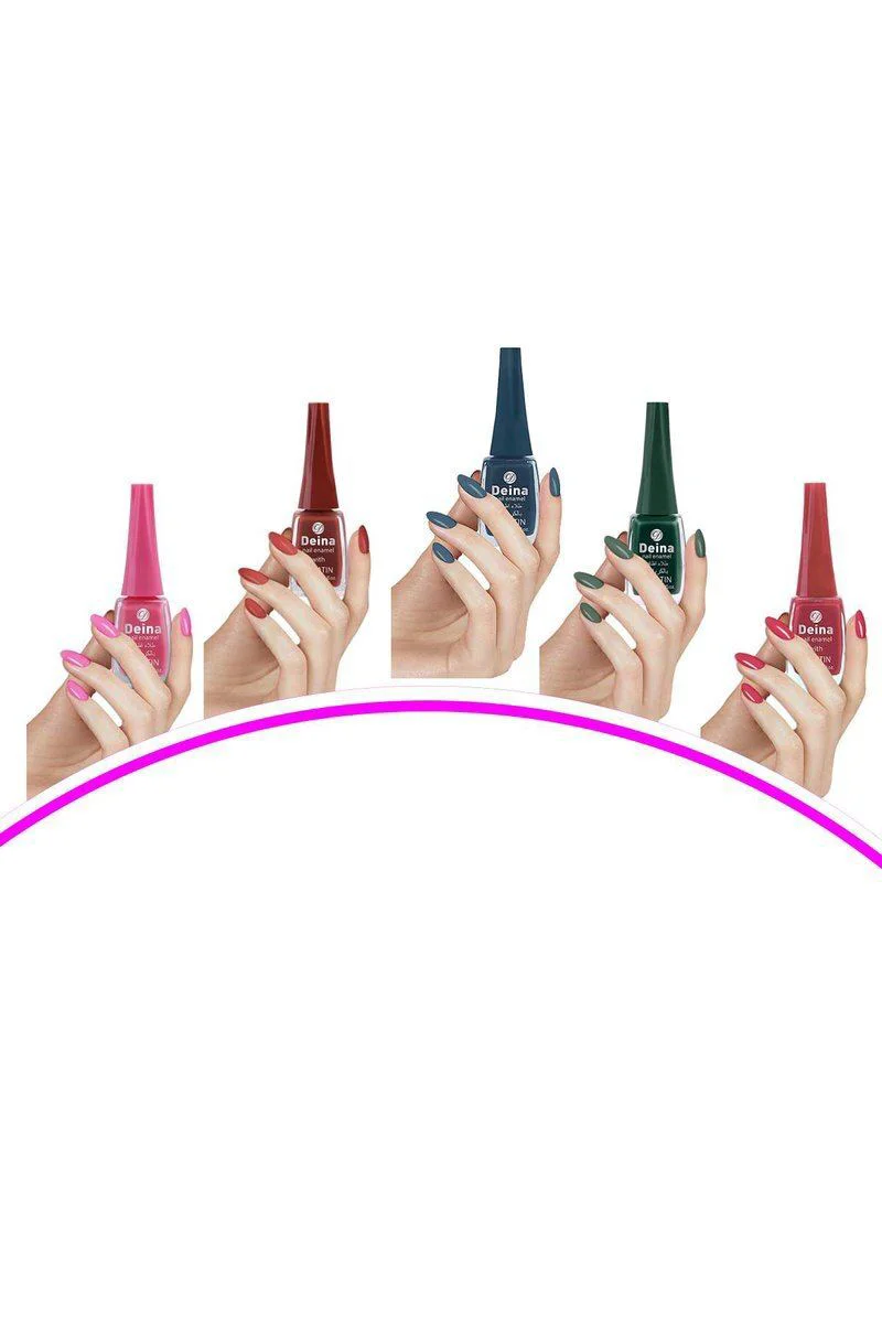 5'li Keratinli Besleyici Oje Seti - 14ml Parlak ve Kalıcı Oje (5 Farklı Renk) Fiyatı, Yorumları ve Özellikleri