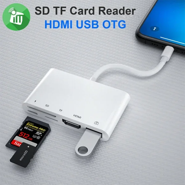 5'li Lightning HDMI Adaptör & USB Hub - 1080P Yansıtma