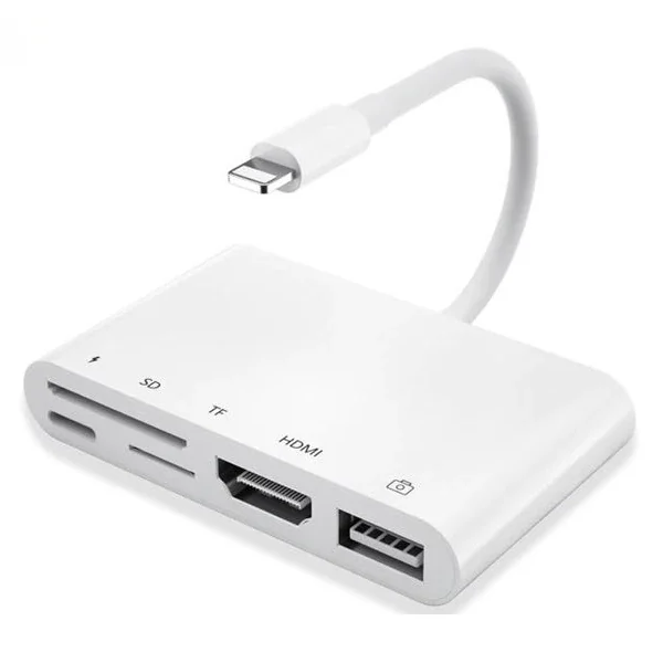 5'li Lightning HDMI Adaptör & USB Hub - 1080P Yansıtma