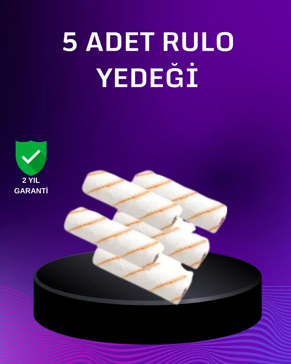5’li Mini Rulo Boya Seti Duvar Tavan Emülsiyon Uygulama