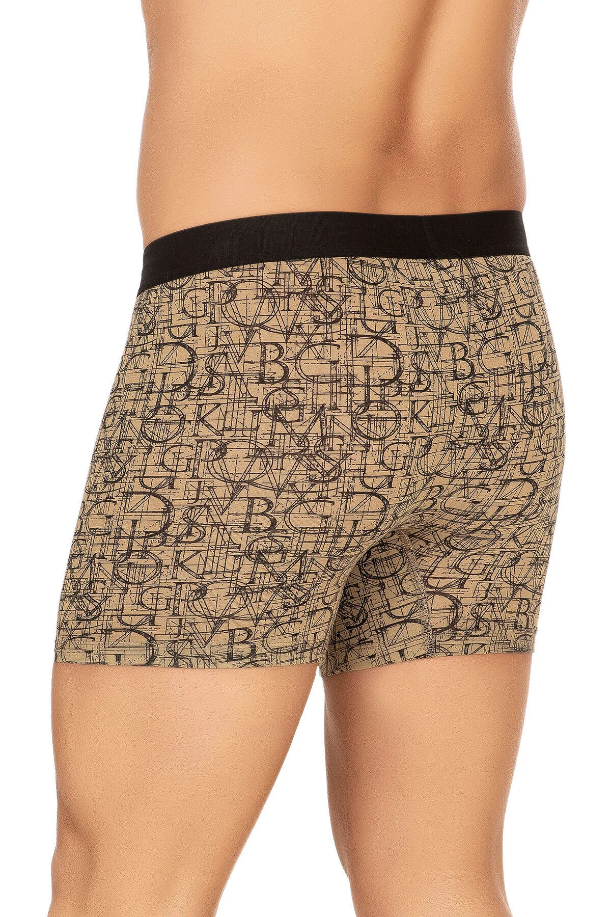 5'li Paket Erkek Pamuklu Karışık Desenli Likralı Penye Boxer