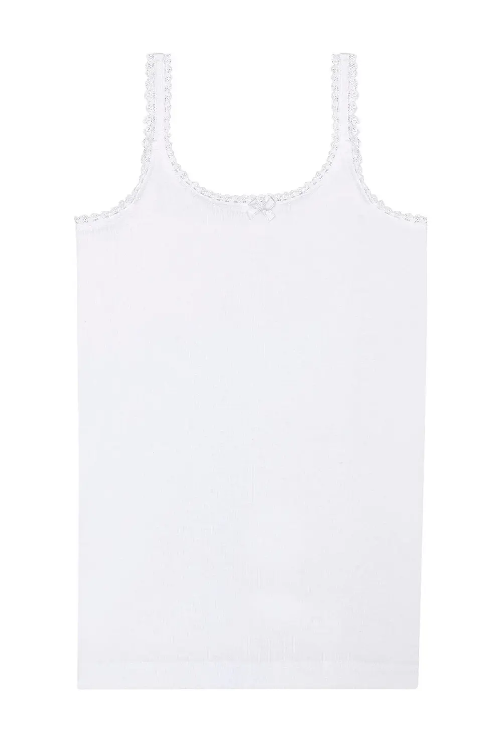 5'li Paket Kız Çocuk %100 Pamuklu Ribana Yakası Dantel Detaylı İn