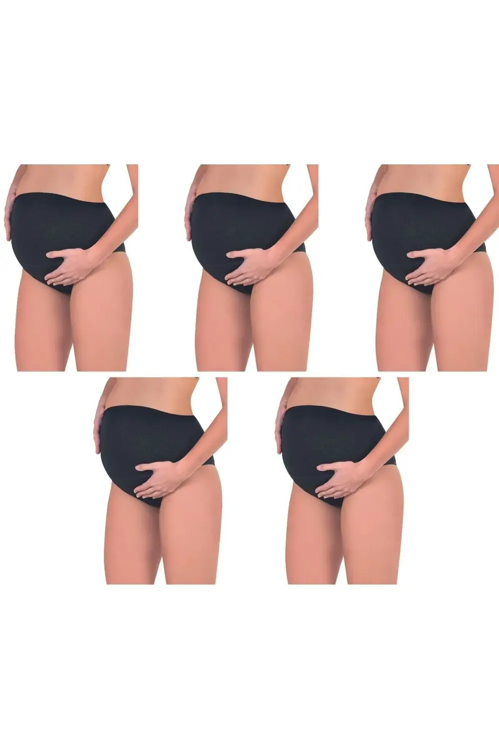 5'Lİ PAKET Pamuklu Likralı Yumuşacık Esnek Hamile, Lohusa, Yüksek