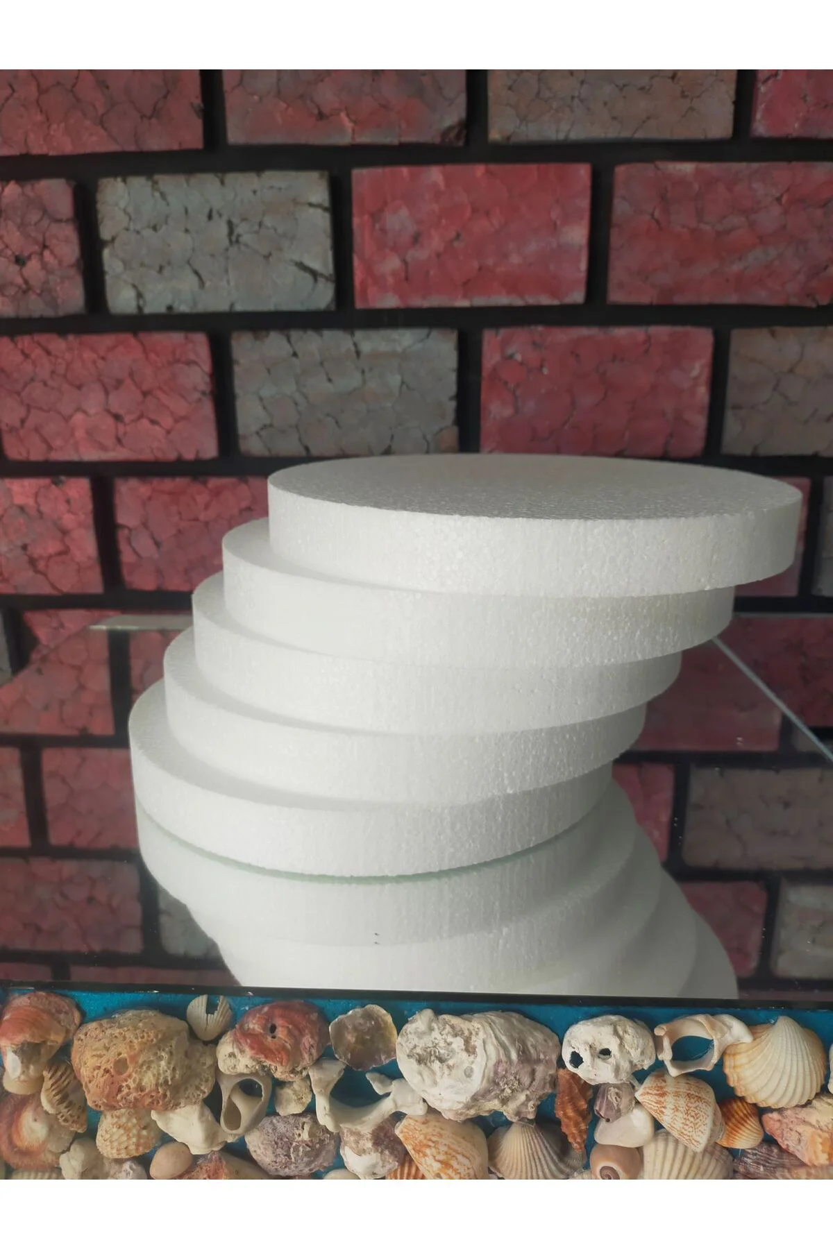 5'Li Paket Strafor Köpük Pasta Altı-Tepsisi 30x3cm