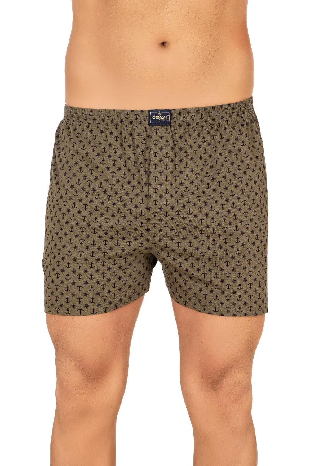 5'li Paketli Erkek Pamuklu Esnek Yumuşak Desenli Penye Boxer Şort