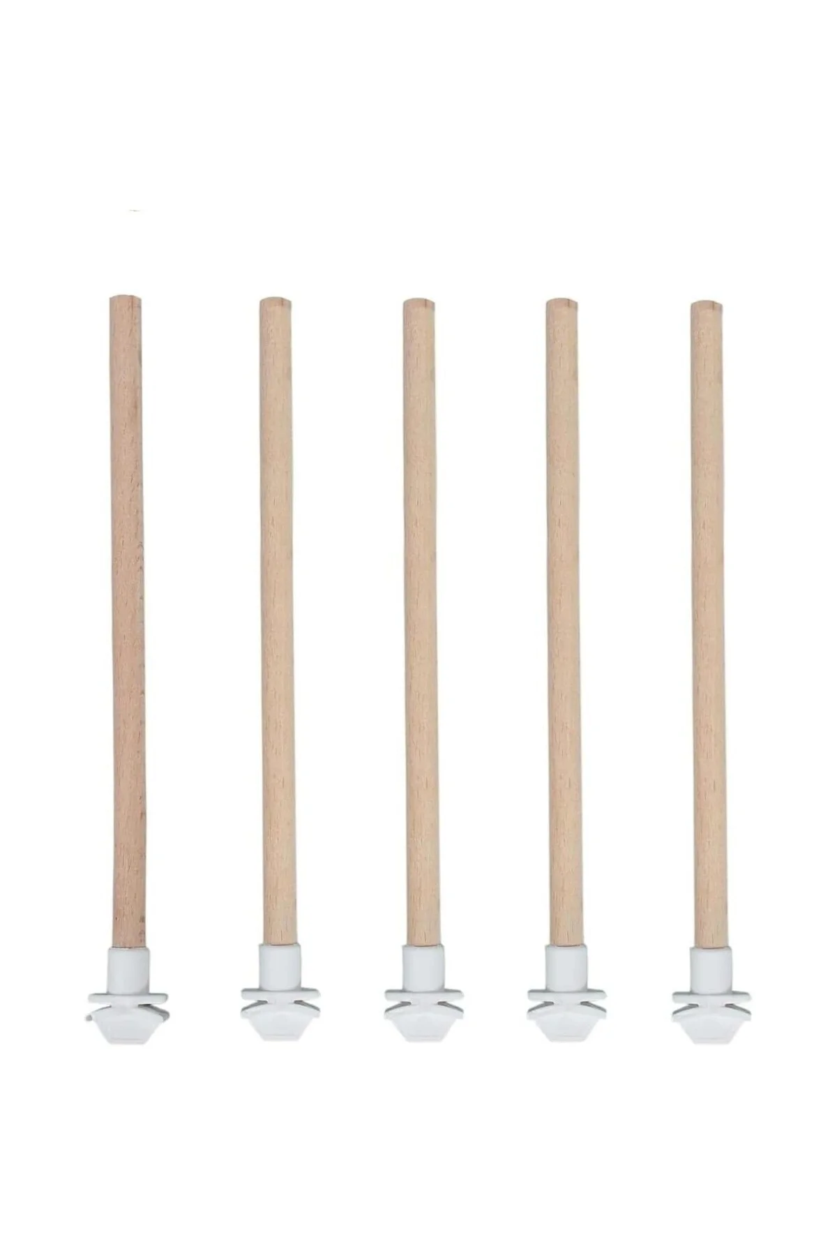 5'li Pürüzsüz Ahşap Kuş Tüneği 25 cm