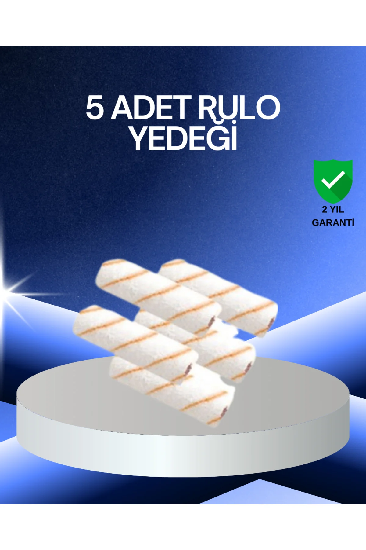 5’li Rulo Boya Seti Küçük Detay Çalışmaları İçin Uygun