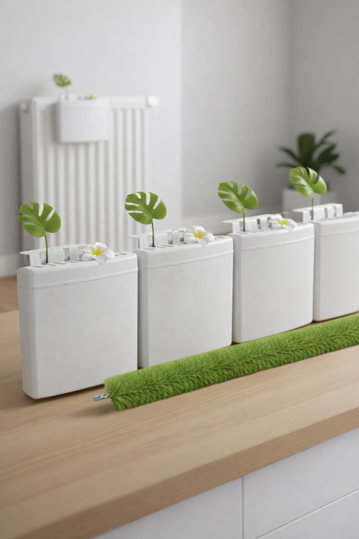 5'li Set- 4 Adet Oda Nemlendirici Kalorifer Petek Suluğu,1 Petek 