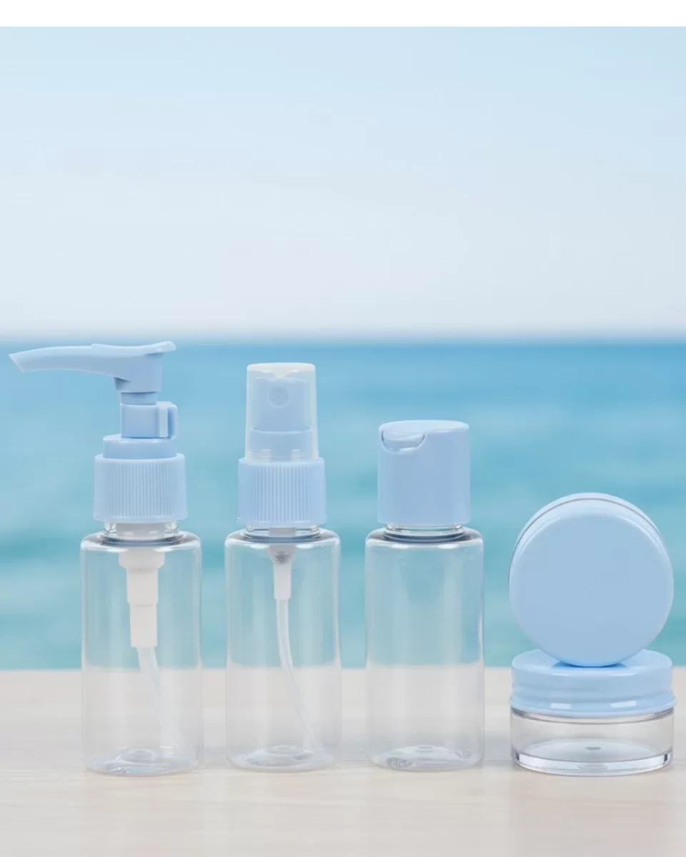 5’li Seyahat Dolum Şişe Seti 30 ml Şeffaf Taşıma Çantalı - Lisinya 5’li Seyahat Dolum Şişe Seti 30 ml Şeffaf Taşıma Çantalı - Lisinya