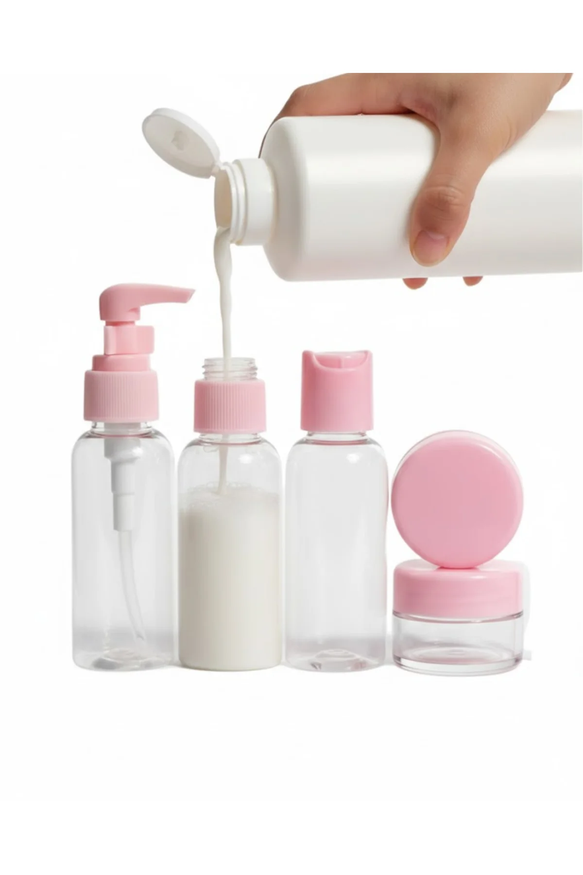 5Lİ SEYAHAT ŞİŞESİ PEMBE -