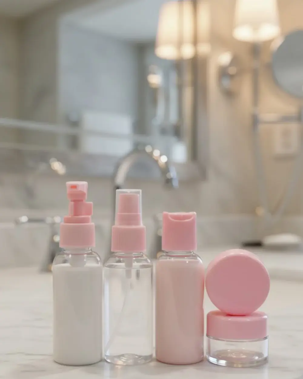 5Lİ SEYAHAT ŞİŞESİ PEMBE