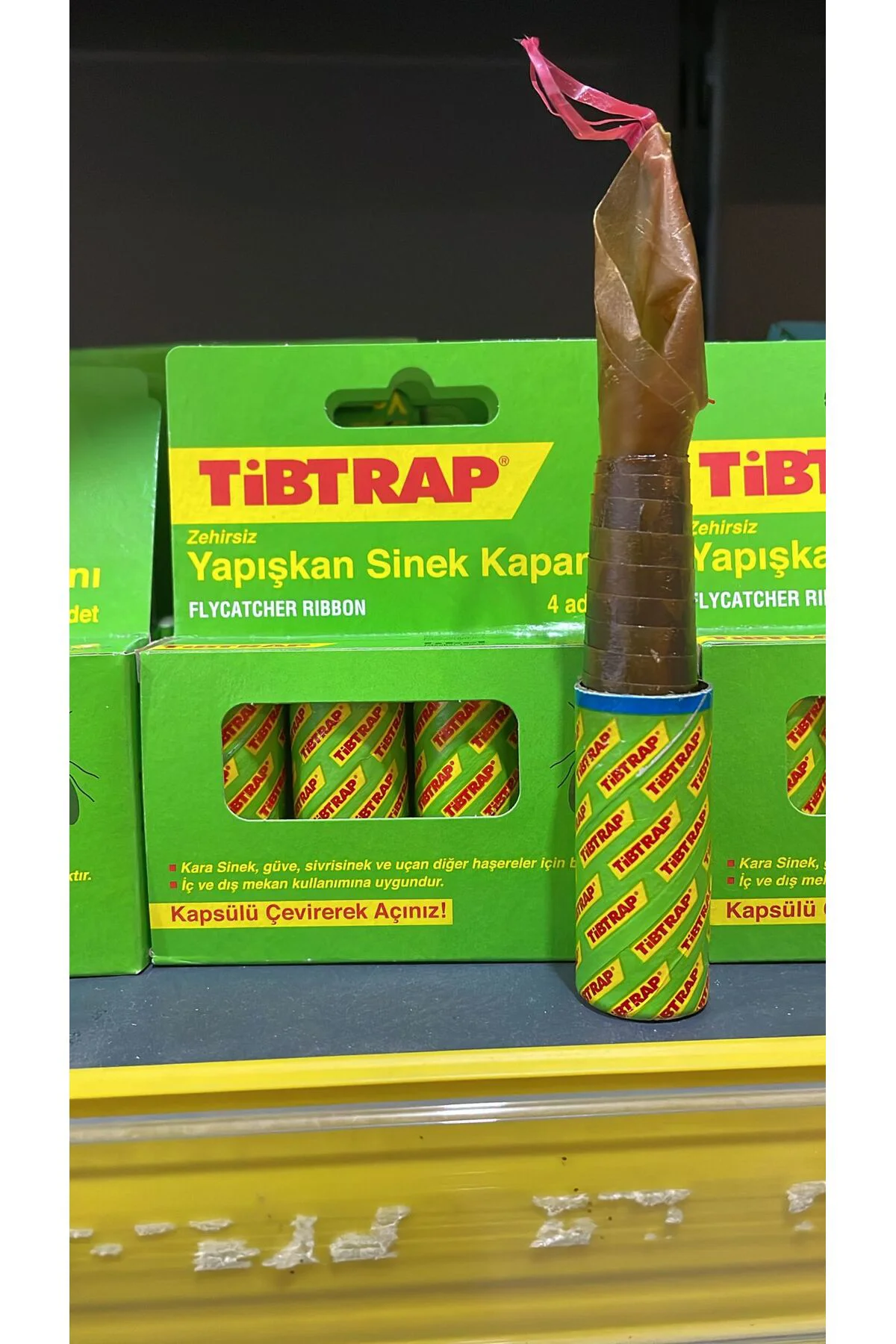 5'Li Tibtrap Yapışkan Sinek Bandı Karasinek Haşere Tuzağı Zehirsi