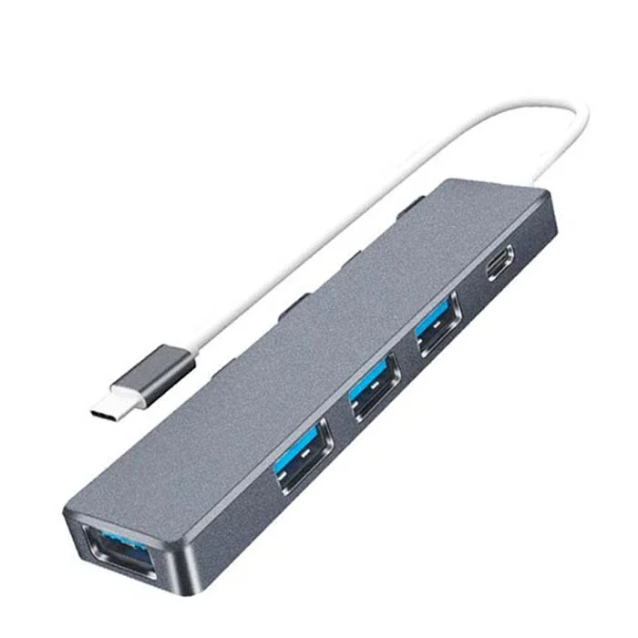 5’li Type-C USB Hub 4 USB Portlu Çoklayıcı – 5 Gbps Süper Hızlı Aktarım