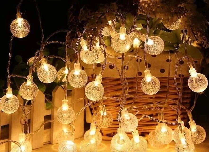 5m 28 LED Kristal Top Gün Işığı Şeffaf Kablo Fişli Eklemeli Mz-18-14 Fiyatı, Yorumları ve Özellikleri