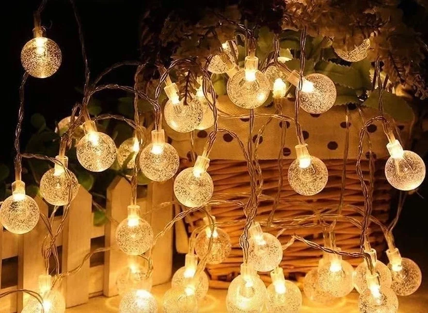 5m 28 Led Kristal Top Gün Işığı Şeffaf Kablo Fişli Eklemeli Mz-18-14 5m 28 Led Kristal Top Gün Işığı Şeffaf Kablo Fişli Eklemeli Mz-18-14