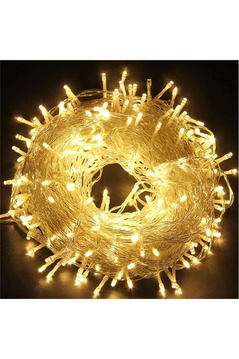 5m 30 Led Gün ışığı 2 Kademeli Şeffaf Kablo