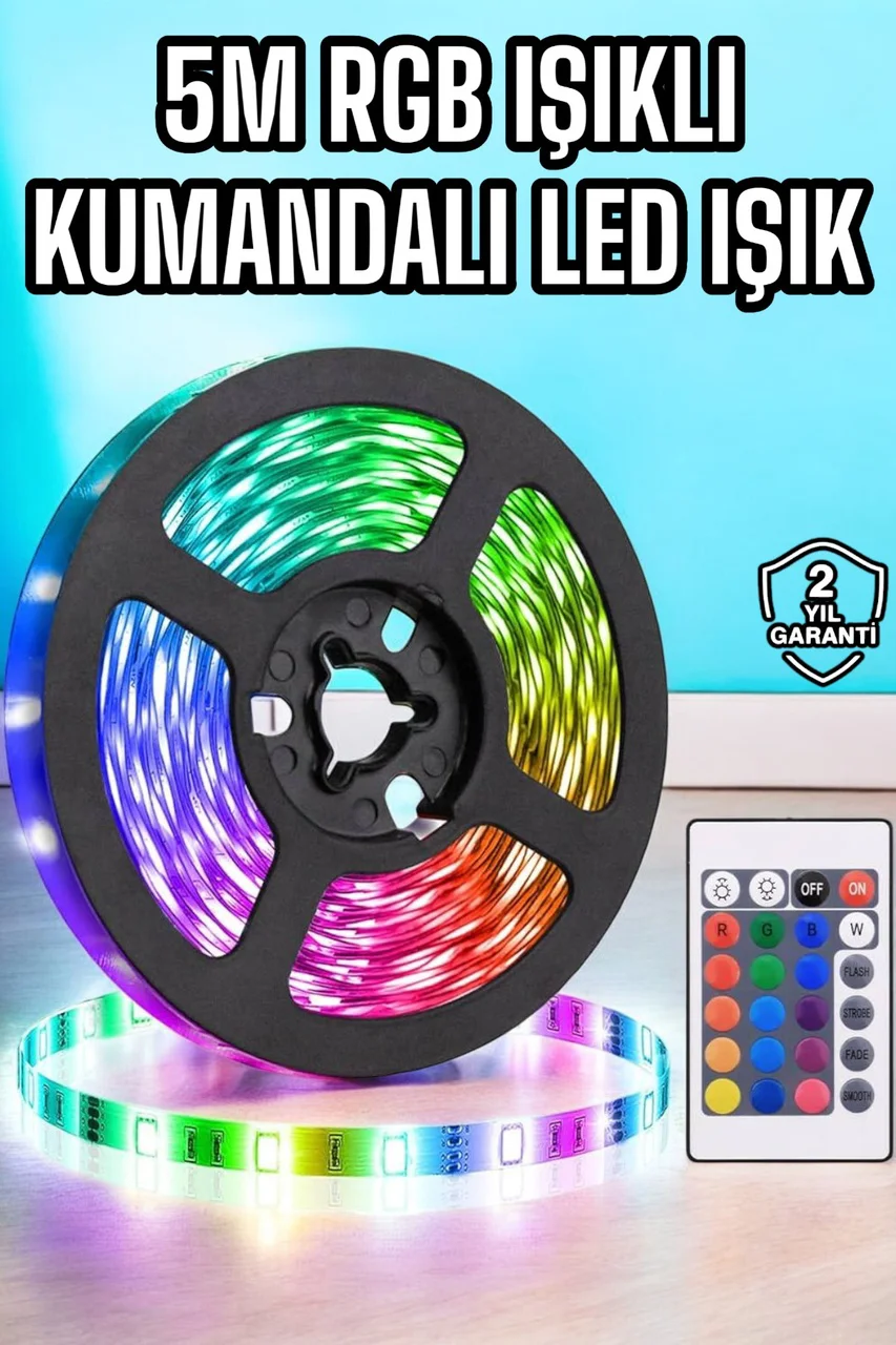 5m Rgb Işıklı Her Ortama Uygun Led Işık Diğer