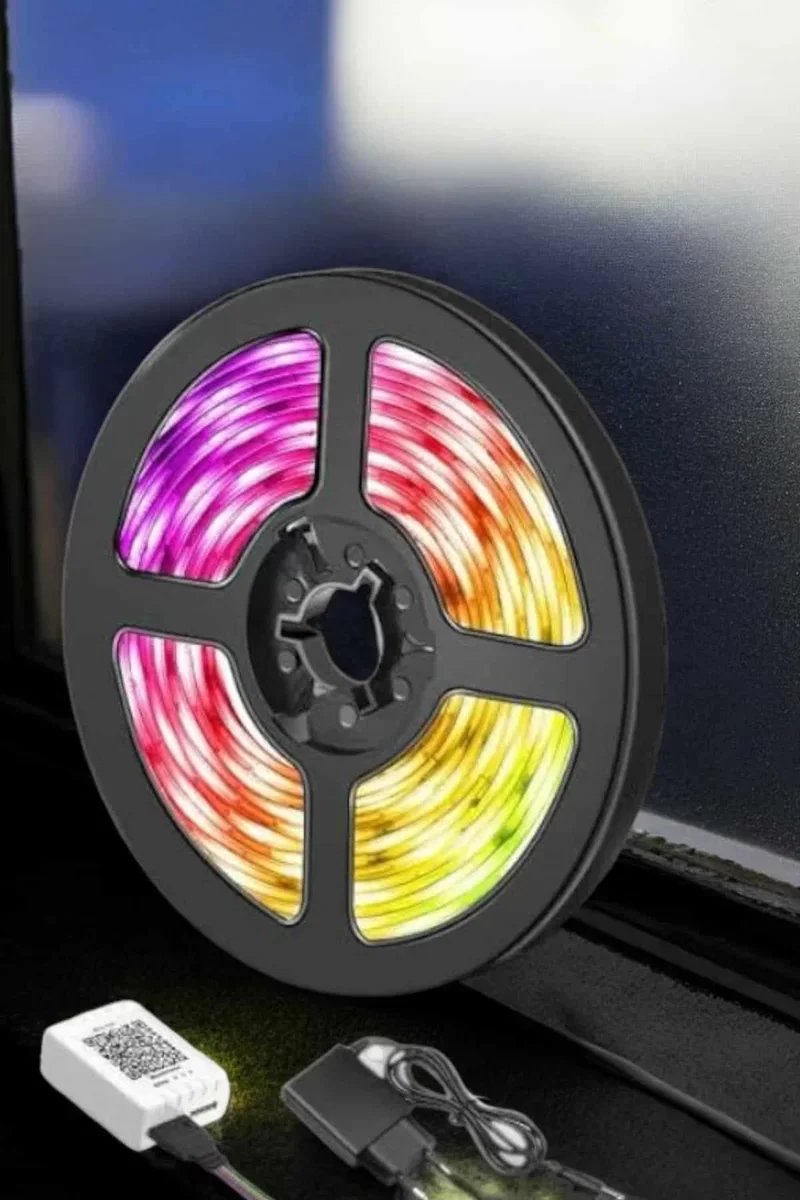 5M RGB Kumandalı Şerit LED Işık - Her Ortama Uygun, Enerji Tasarruflu Aydınlatma Sistemi
