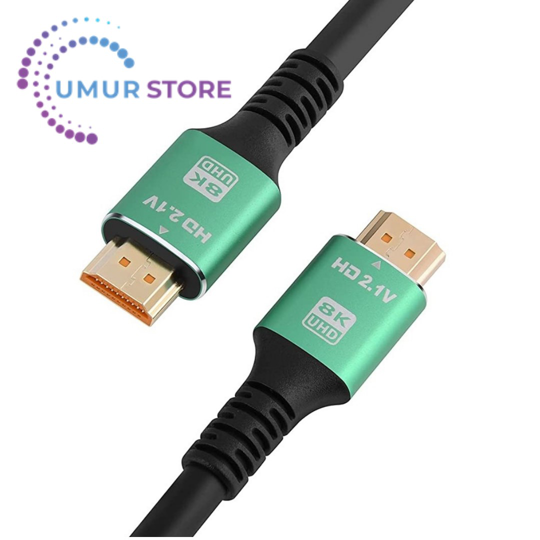 5mt 8k 60HZ HDMI 2.1 - Ethernet 48 Gbps Metal Başlık HDMI Kablo