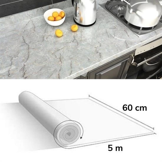 5mt X 60 Cm Mermer Desenli Masa Tezgah Mutfak Su Geçirmez Yapışka 5mt X 60 Cm Mermer Desenli Masa Tezgah Mutfak Su Geçirmez Yapışka