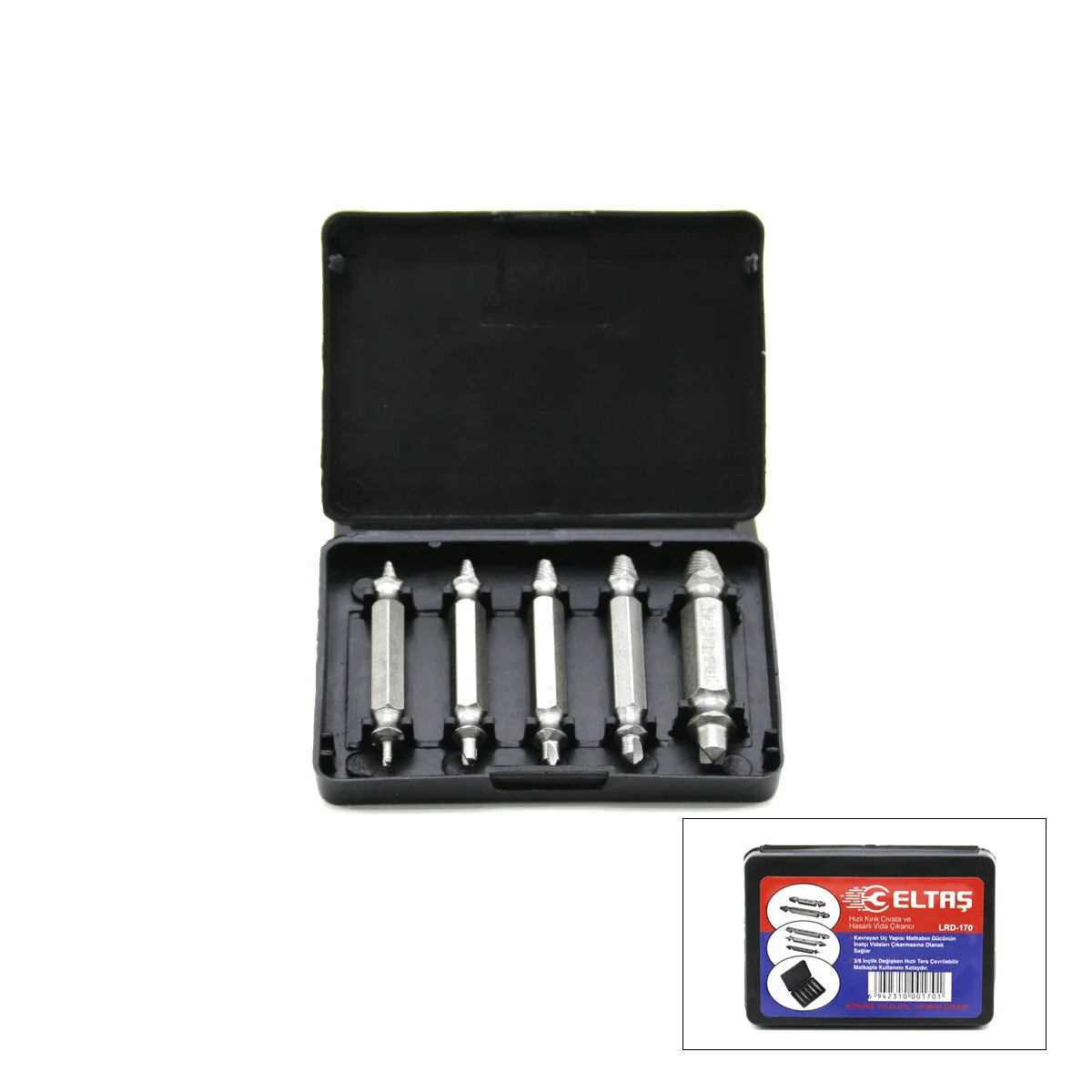 5pcs Klavuz Uç Speed Out Hasarlı Vida Çıkarıcı 5224