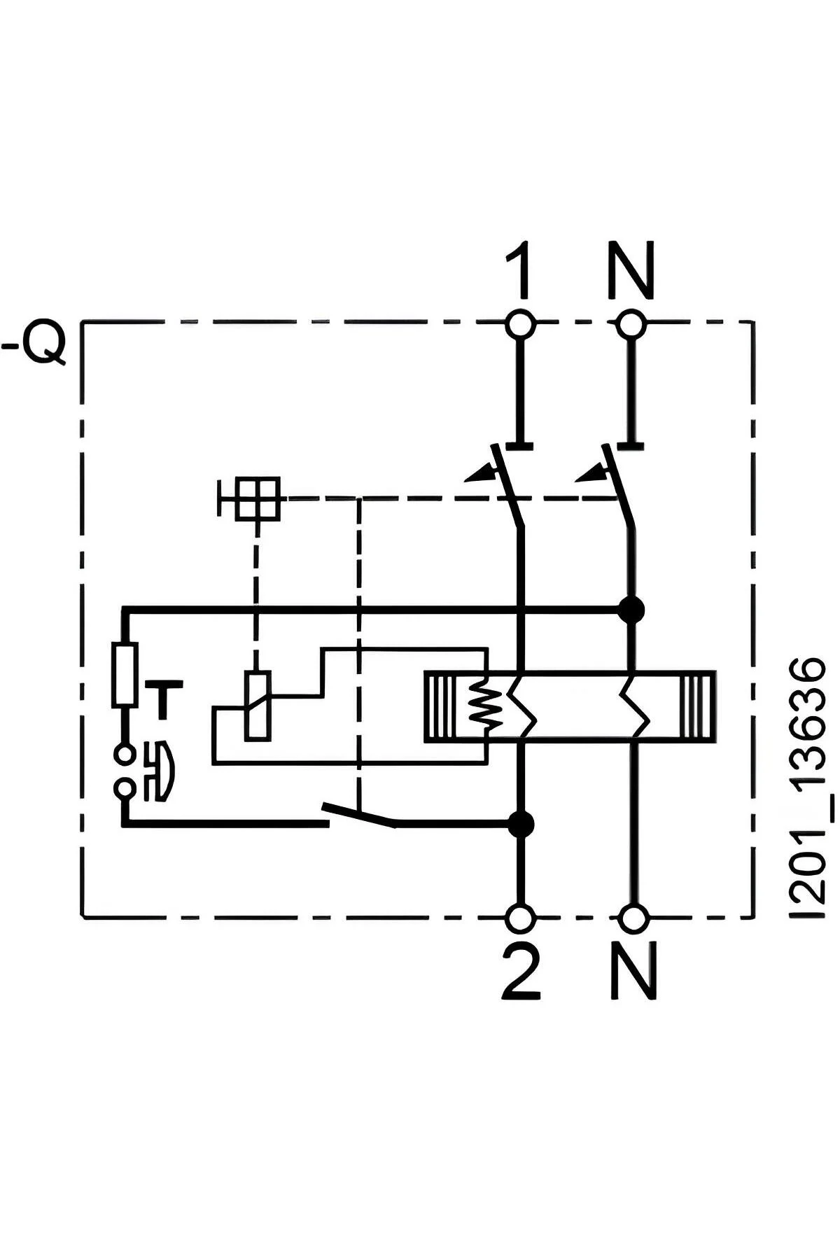 5sv4314-0 40a 30ma 230v (Faz+nötr) Kaçak Akım Koruma Rölesi - Görsel 4