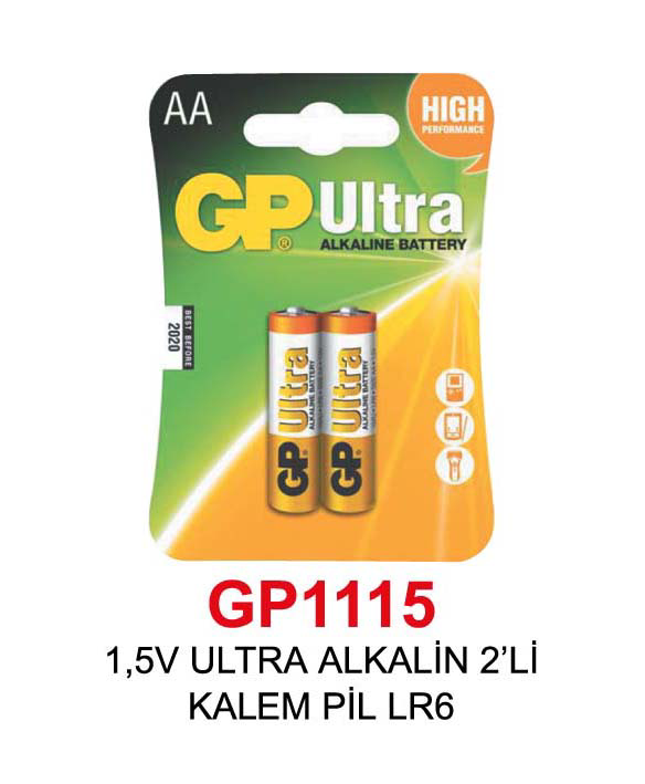 5V ULTRA ALKALİN 2’Lİ KALEM PİL LR6