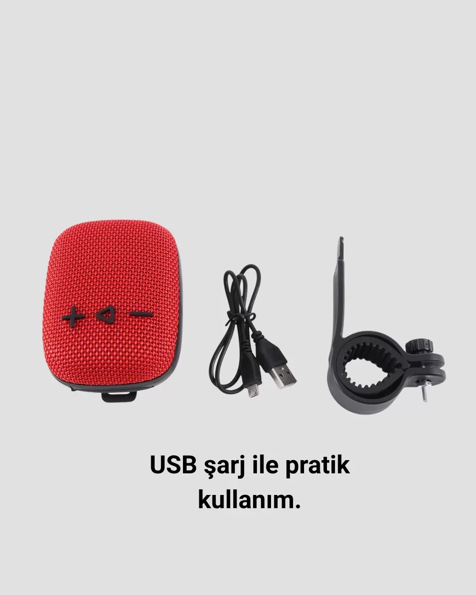 5W Taşınabilir Bluetooth Hoparlör Suya Dayanıklı Kumaş Kaplama