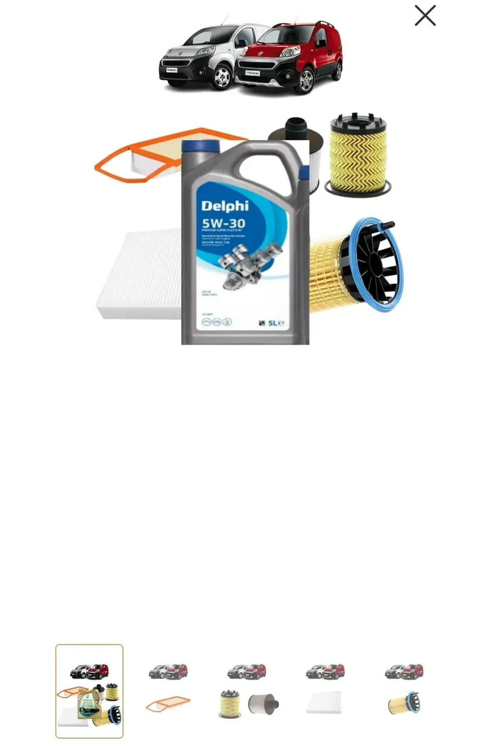 5w30 5lt dpf li+Fiat Doblo 95 Beygir Euro 6 1.3 D Multijet 2016 S