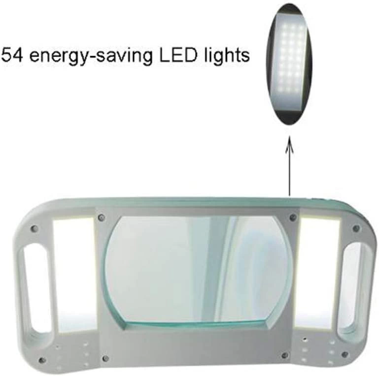 5x 10x Büyüteç  Led Işıklı Süper Parlak Enerji Tasarruflu  Masa L